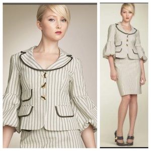 Nanette Lepore striped skirt suit